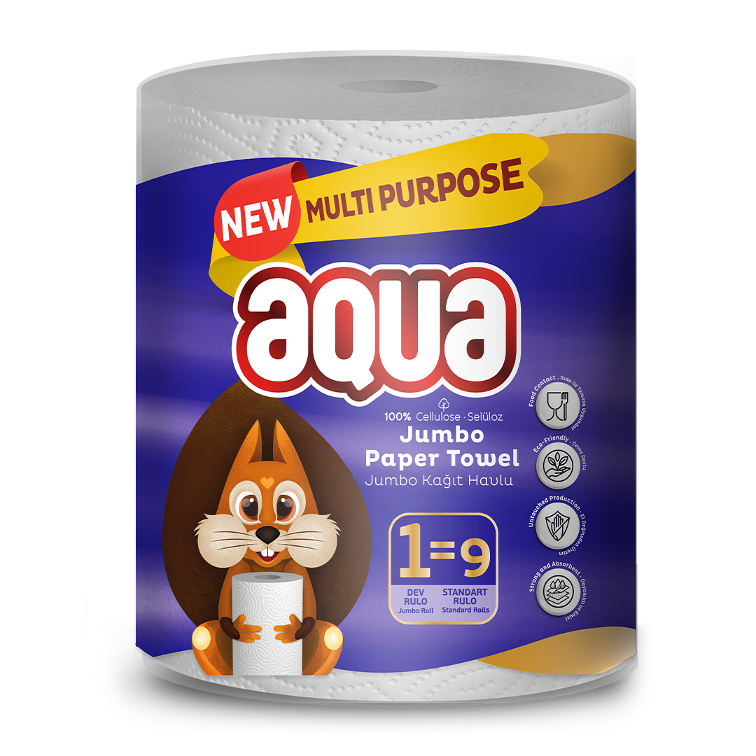 aqua 1=9 paper towel