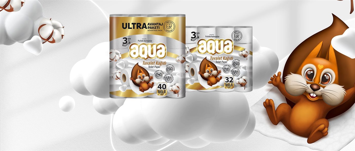 Aqua Pamuk Tuvalet Kağıdı